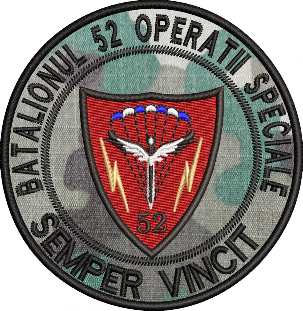 EMBLEMA BATALIONUL 52 OPERATII SPECIALE - COMEMORATIVA COMBAT